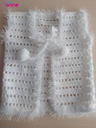 Sakalli Ipten Pofuduk Bebek Yelegi Yapimi Baby Knitting Patterns Tig Desenleri Orgu