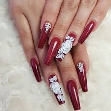 Top Valentines Nails Acrylic Coffin Red Secrets Pecansthomedecor Com Diamond Nails Quinceanera Nails Valentines Nails Plus, it makes the perfect surface for nail art designs.