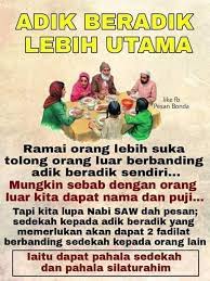 Apabila bersaudara, kita adik beradik. Bacaaa Lalu Menangislah Jika Keluarga Ku Surga Ku Facebook