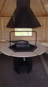 Indoor fire pits are becoming increasingly popular and for a good reason. Grill House Fire Pit With Flue And Chimney Stoveman Saunakerised Saunaahjud Grillid Suitsuahjud Lokkeasemed Kerised