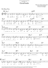 Desafinado In 2019 Music Sheet Music Songs