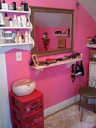Makeup and hair station idea....awesome! yes!