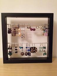 Frame Your Earrings Ikea Hackers Ohrringe Aufbewahren Diy Deko Ideen Bilderrahmen Gestalten