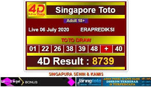 Result Singapore Toto Senin 06 July 2020 Di 2020 Singapura