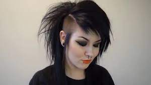 How I Style My Deathhawk When Left Down Goth Hair Deathhawk Gothic Hairstyles