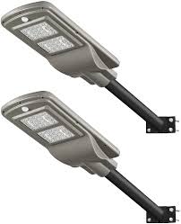 4000lm Solar Street Lights 2 Pack Led Solar Powered Street Lamp Fast Delivery In 7 Days St40 010 2 Amazon Com