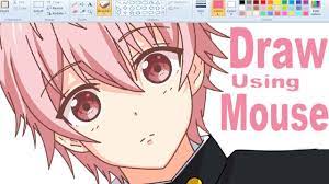 ✿ How I Draw Anime Using Mouse On Ms Paint (｡◕‿◕｡) - Youtube