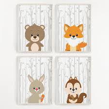 Kinderzimmer Bilder Wald Tiere Set Kunstdruck Poster Wandbild Deko Baby Geschenk Ebay Wandbilder Kinderzimmer Babyzimmer Wandbilder Kinderzimmer Kunst