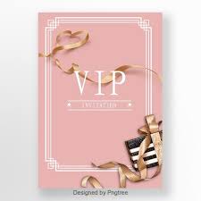 pink vip invitation ribbon poster template poster template vip card invitations