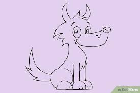 Dibujar un lobo cartoon 1. 4 Formas De Dibujar Un Lobo Wikihow