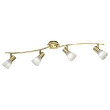Deckenstrahler online kaufen otto.de einbaustrahler & aufbaustrahler deckenstrahler mit led & halogen ratenkauf kauf auf rechnung! Deckenstrahler Levisto E14 Gold Messing 4 Flammig Click Licht De