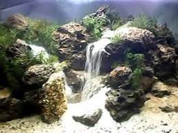 Waterfall Waterfall Fresh Water Fish Tank Aquascape