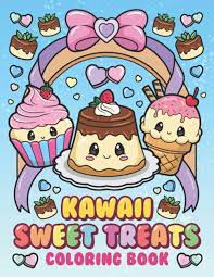 Today i have a fun free candy coloring page for you to download! Kawaii Sweet Treats Coloring Book Cute Dessert Cupcake Donut Candy Ice Cream Chocolate Food Fruits Easy Coloring Pages For Toddler Girls Kids And Adult Women Leriza May 9798586076175 Amazon Com Books