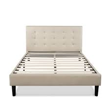Shop the #1 amazon rated zinus memory foam mattresses, spring mattresses, and hybrid mattresses infused with green tea. Zinus Ibidun Upholstered Button Tufted Platform Bed Frame Queen Hd Ftpb Q The Home Depot
