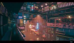Sergey Munin Pixel Art Neon Lights Digital Art Voxels City Lights 1080p Wallpaper Hdwallpaper Desktop Pixel Art City Lights Wallpaper Pixel City