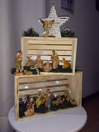 Nativity Display Decoracion Escaleras Navidad Decoracion Navidad Decoracion Navidad Manualidades
