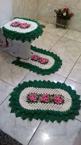 Jogos De Banheiro Com Flores Em Croche Jogos De Banheiro Croche Jogos De Banheiro Croche Para Banheiro