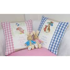 Maybe you would like to learn more about one of these? Personalised Beatrix Potter Baby Nursery Cushion Born Gifted