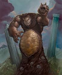 Head Throwing Boss From Altered Beast Artwork Altered Beast Painting Game Art