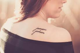 Getting a name tattooed on your body is a serious matter. Name Tattoos On Back Shoulder Name Tattoos On Back Shoulder
