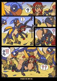 ! !! 1boy 3 toes 4girls 5 fingers 5 panel comic ? ?? akabur  ashelin praxis avian avian humanoid avian penis blue feathers blue pants  cactus comic desert feathers