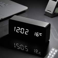 Set fun timers, stopwatches, countdowns. Creative Led Digital Wooden Home Desk Alarm Clock With Temperature Display Buy Wooden Led Clock Digital Clock Alarm Clock Product On Alibaba Com