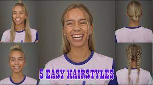 5 Easy Hairstyles Youtube