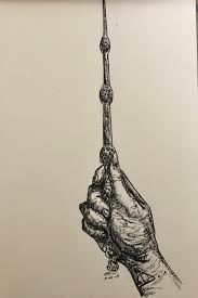 Inktober Day 7 Enchanted The Elderwand Is Just So Cool Drawing For example, harry's wand has the root handle, the elder wand has the spaced bumps and the white divider, sirius black's has runes and the swirly just look at how the great renaissance painters use perspective and negative space to make the subject stand out. inktober day 7 enchanted the
