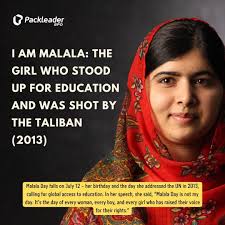Malala day for girls' education equality