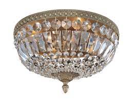Install the correct size light bulb in the fixture's. Vintage Flush Mount Crystal Light Fixture Flush Mount Ceiling Lights Antique Gold Gold Chrome