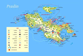 Large Tourist Map Of Praslin Island Seychelles With All Marks Seychelles Africa Mapsland Maps Of The World