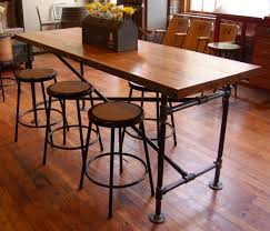 A pretty trendy weaning table and a chair for toddlers. Industrial Bar Height Table Bar Height Table High Top Table Kitchen Bar Table