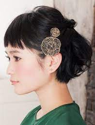 結婚式 二次会の自分で簡単できる髪型の手順付ショートヘアハーフアップ編 ショート 結婚式 ボブアレンジ 結婚式 ショートボブ アレンジ 結婚式