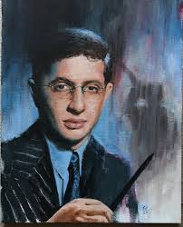 Started it in March and was meant to be long done by now (other things kept  getting in the way!), but finally calling it finished. Maestro Bernard  Herrmann, acrylic