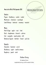 woodland kitchen eating out