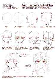 Learn Manga How To Draw The Female Head Front By Naschi In 2020 Anime Drawings Tutorials Basic Drawing Anime Tutorial