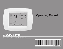 It requires 4 aa batteries to operate . Honeywell Th8000 Series Operating Manual Pdf Download Manualslib