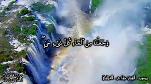 و ج ع ل ن ا م ن ال م اء ك ل ش ي ء ح ي سورة الأنبياء 30 Youtube