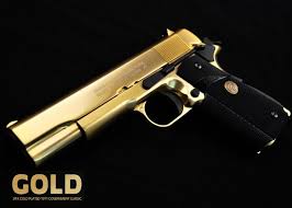 Engraved Black And Gold 1911 Bling Bling This Is A Limited Edition Classic 1911 Government 24k Gold Guns Pistol Guns Pistols