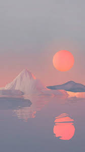 Love The Pastel Esque Colours A Beautiful Sunset Sunrise Arctic Scene Scenery Wallpaper Scenery Sunset Painting