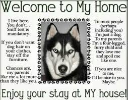 Welcome To Husky House Rules Husky My Husky Dogs