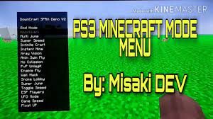 El menú principal es una de las varias pantalla de menús de minecraft. Ps3 Hen Cfw Minecraft Mod Menu Sprx By Misaki Dev 1 84 Update Youtube