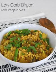 Low Carb Biryani With Vegetables In 2020 Low Carb Vegetarian Recipes Vegetarian Recipes Indian Food Recipes