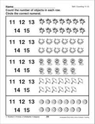 Counting 11 15 Kindergarten Basic Skills Printables Preschool Counting Worksheets Counting Worksheets For Kindergarten Kids Math Worksheets