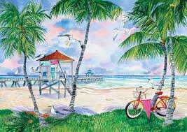 Height = 75.5 (191.8 cm) x width = 108.5 (108.5 cm). Jigsaw Puzzle Maritime Seascape Paradise Sunset Enormous 18 000 Piece New Puzzles Contemporary Puzzles