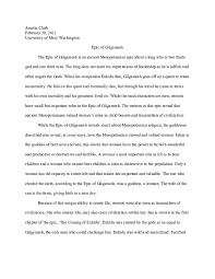 We even have an urgent delivery option for short essays, term papers, or research papers needed within 8 to 24 hours. Pdf Epic Of Gilgamesh Paper Amelia Clark Academia Edu
