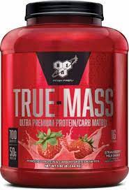 Buy Bsn True Mass Weight Gainer Muscle Mass Gainer Strawberry Milkshake 5 82 Lbs Online In Vietnam 363024269542