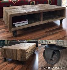 Antique Industrial Casters Vintage Industrial Rustic Coffee Tables Home Decor