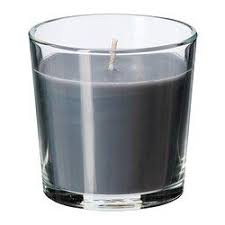 Sinnlig Scented Candle In Glass Calming Spa Gray Ikea Ikea Candles Buy Candles Candle Holders