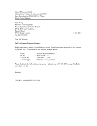Temporary closure of ambank taman maluri branch. Settlement Proposal Letter